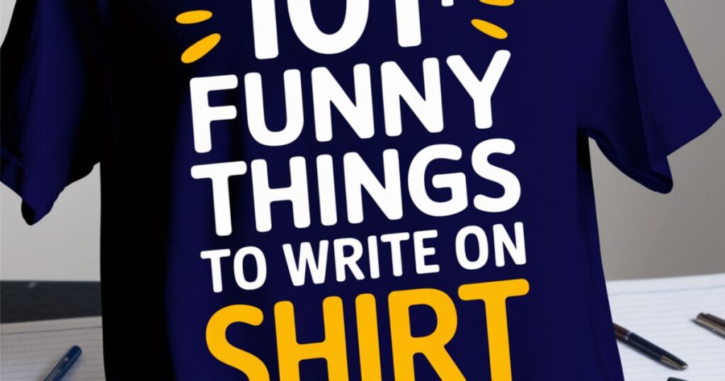 101+ Funny Things to Write on Shirt Signing Day