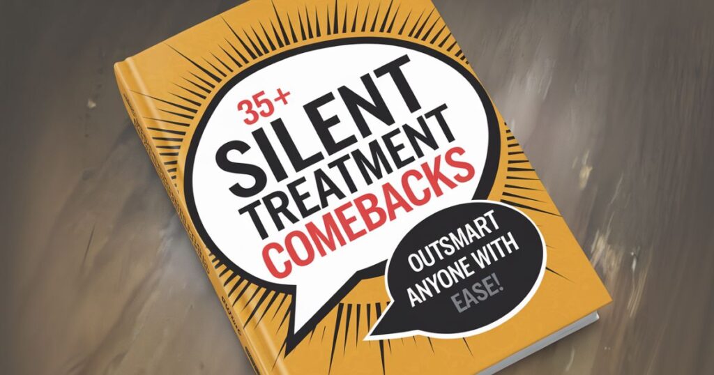 35+ Silent Treatment Comebacks: Outsmart Anyone With Ease!