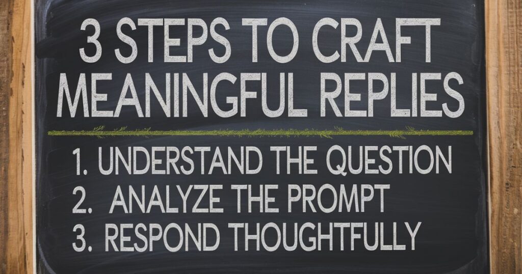 3 Steps to Craft Meaningful Replies