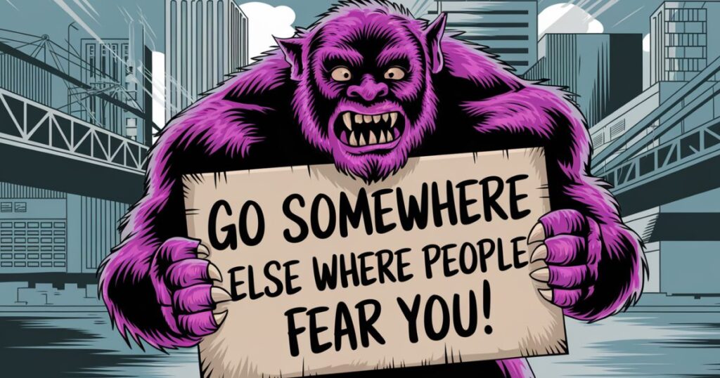 Go somewhere else where people fear you!