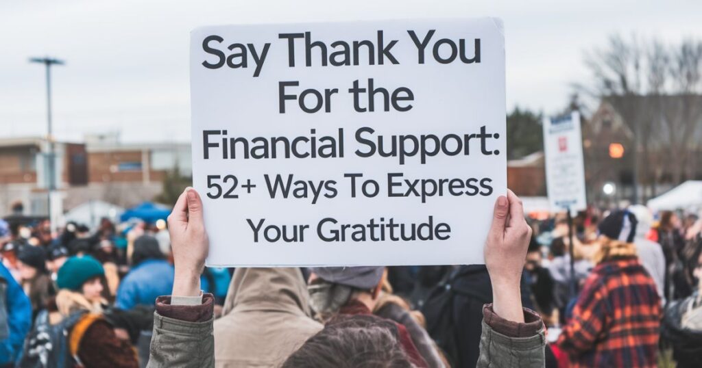 Say Thank You for the Financial Support: 52+ Ways to Express Your Gratitude