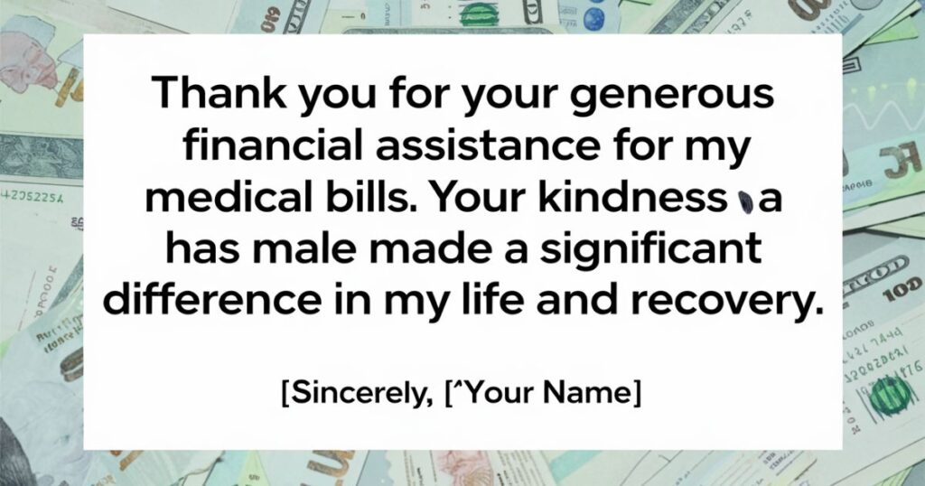 Thank You Messages About Financial Assistance for Medical Bills