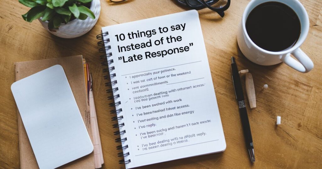 10 Things to Say Instead of ‘Sorry for the Late Response’