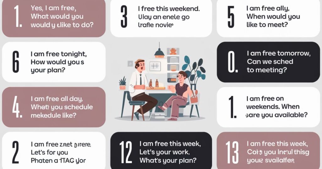 25 Useful Responses to 'Are You Free'