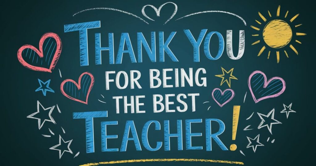 Thank You Messages for Preschool, Pre-K, & Kindergarten Teachers