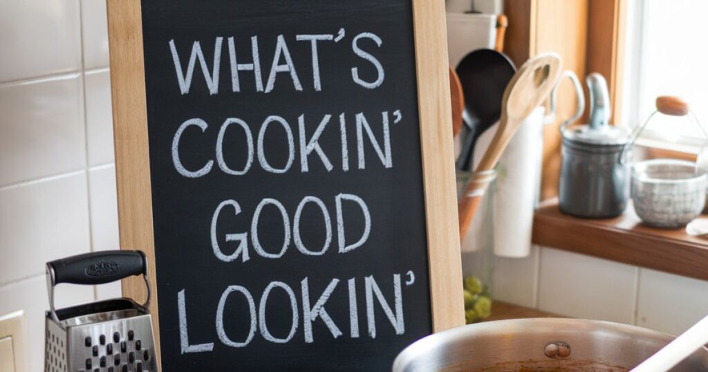 What’s Cookin’ Good Lookin’ Reply For In-Person Conversations