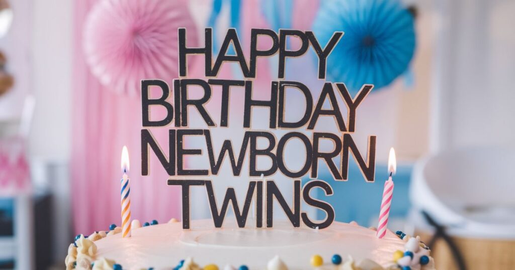 Birthday Wishes for Newborn Twins