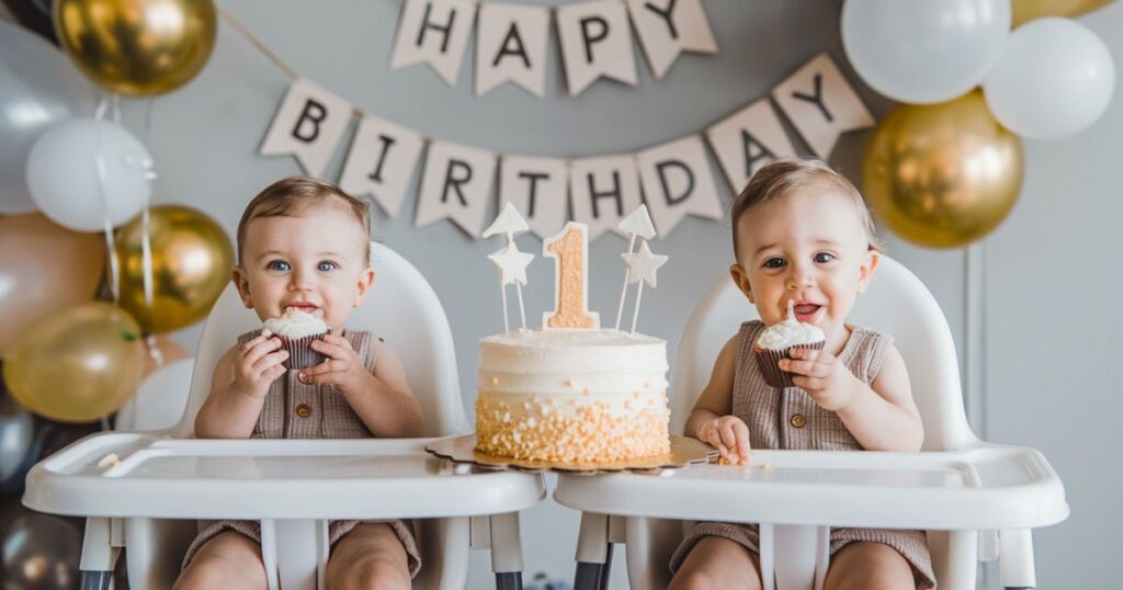 1st Birthday Wishes for Twins