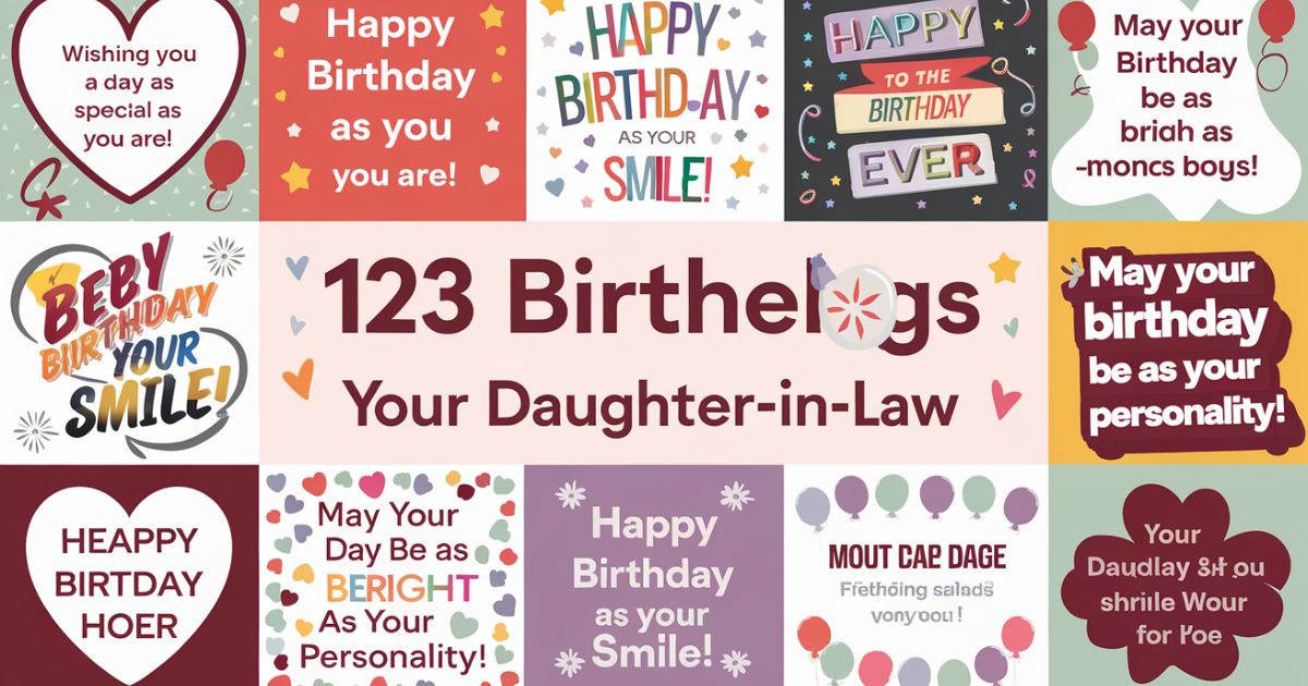 123 Must-See Birthday Greetings for Your Daughter-In-Law: Heartfelt & Funny