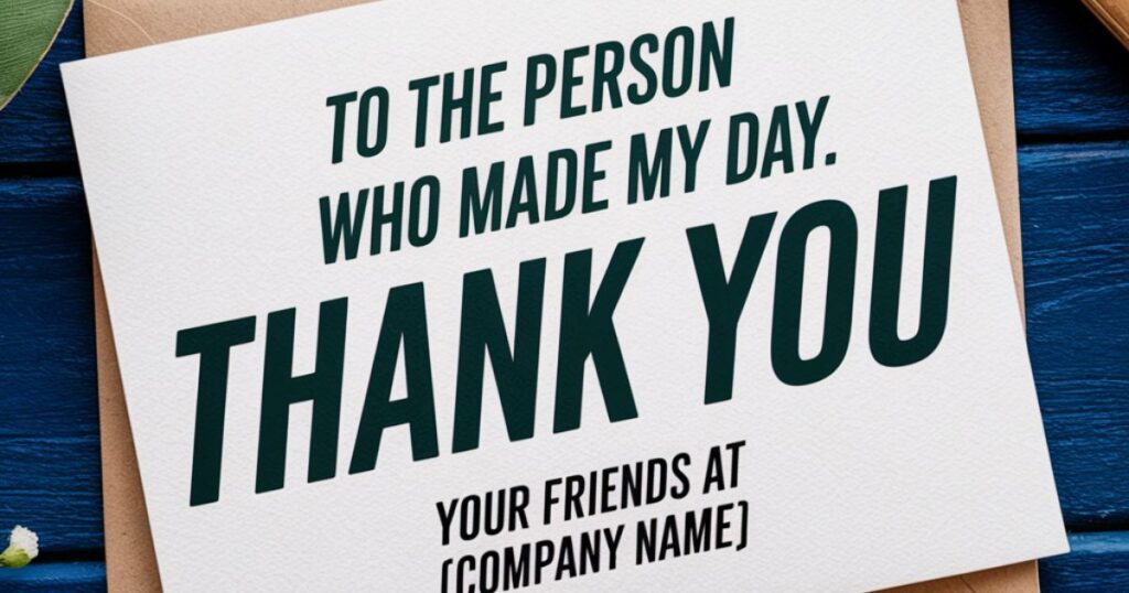  Personalize Your Thanks