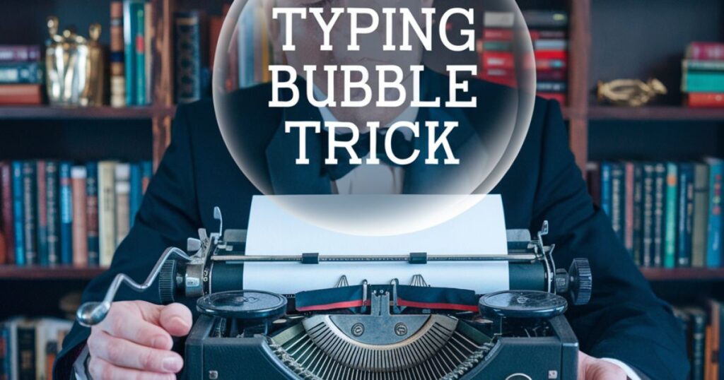 The Typing Bubble Trick