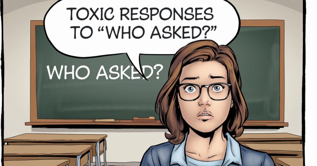 Toxic Responses to “Who Asked?”