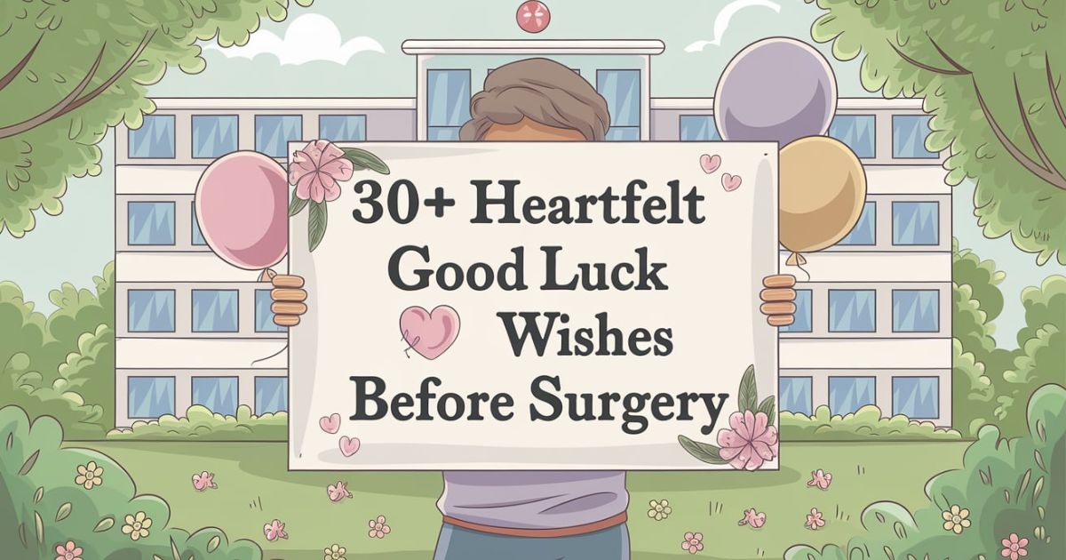 30+ Heartfelt Good Luck Wishes Before Surgery