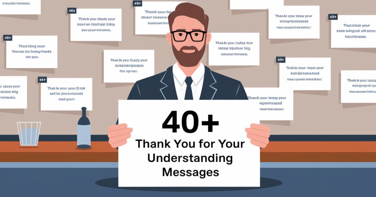 40+ Thank You For Your Understanding Messages