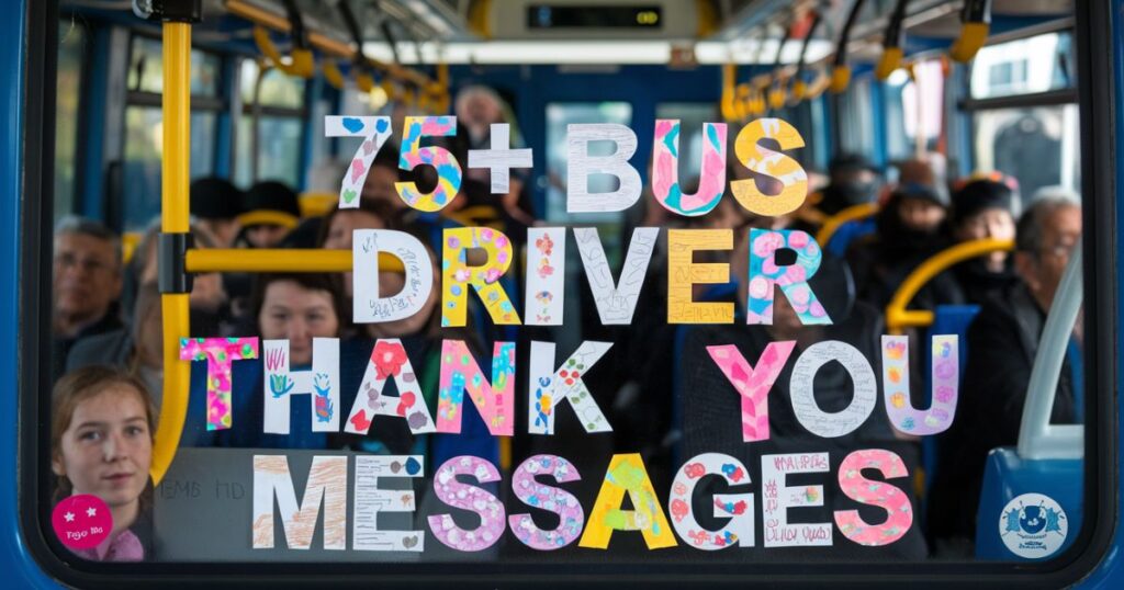 75+ Bus Driver Thank You Messages