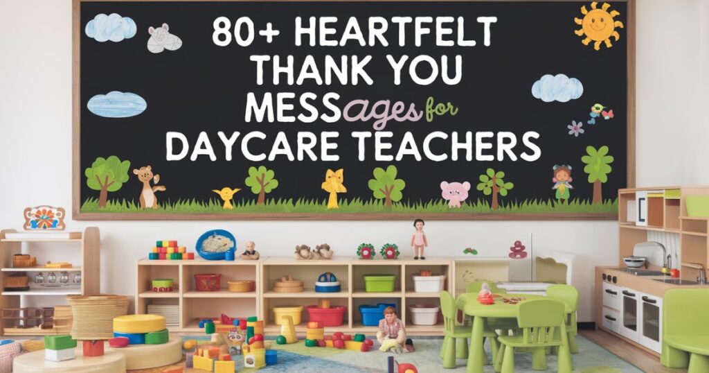 80+ Heartfelt Thank You Messages For Daycare Teachers