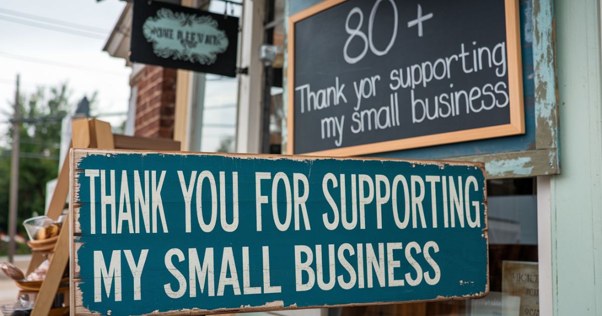 80+ Thank You For Supporting My Small Business Messages