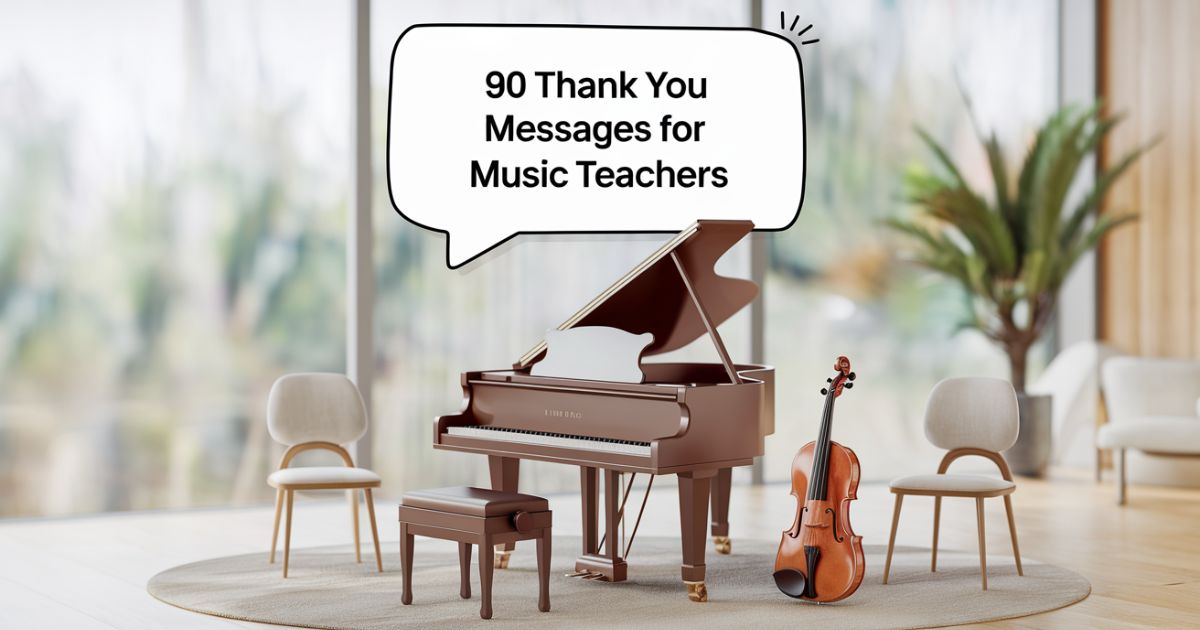 90 Thank You Messages For Music Teachers