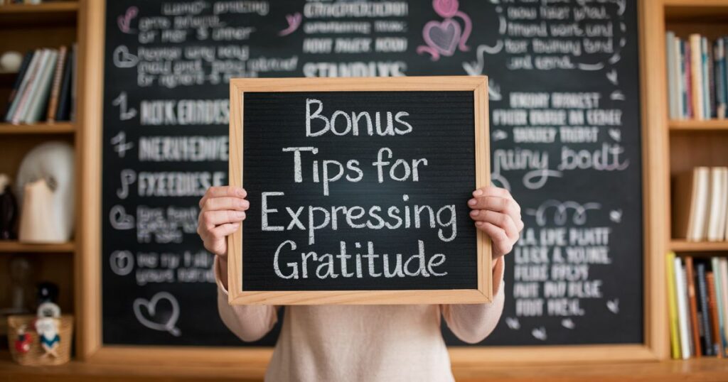 Bonus Tips For Expressing Gratitude