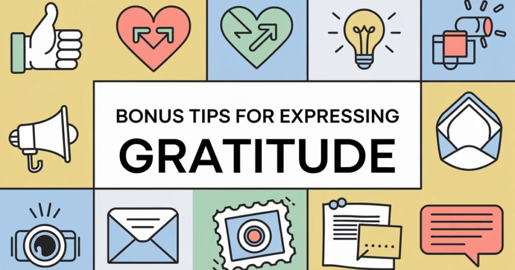 Bonus Tips For Expressing Gratitude