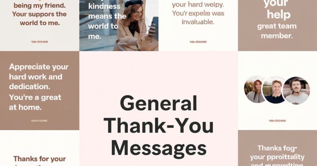 General Thank-You Messages