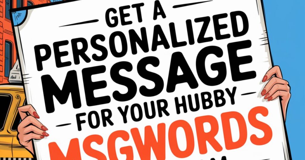 Get a Personalized Message for Your Hubby from Msg Words Team