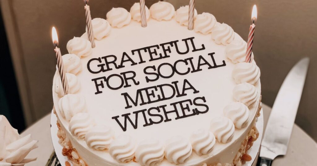 Grateful For Social Media Wishes