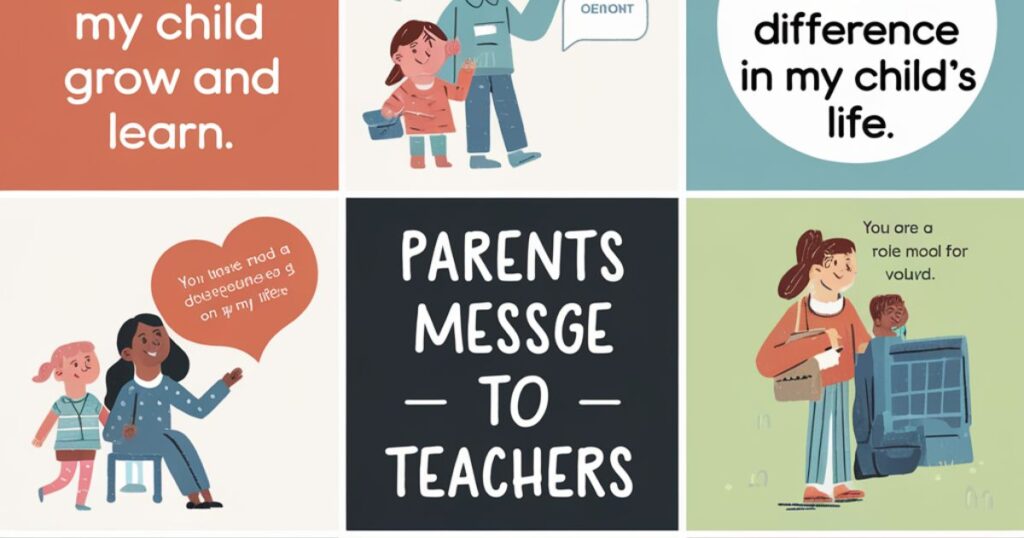 Short Heart Touching Messages for Teachers from Parents