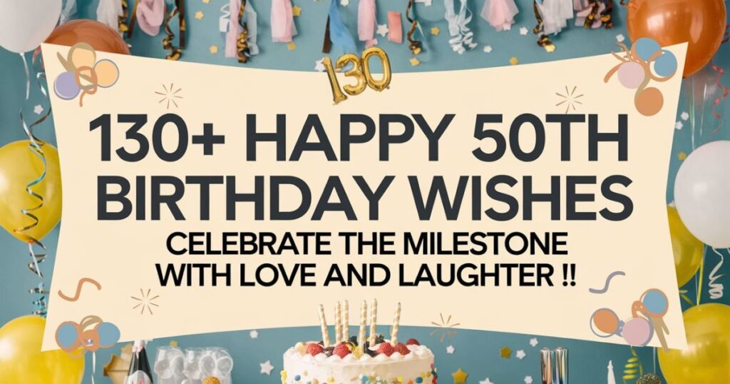 130+ Happy 50th Birthday Wishes: Celebrate the Milestone with Love and Laughter