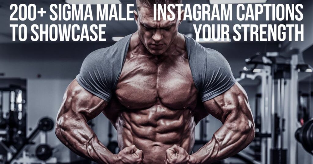 200+Sigma Male Instagram Captions to Showcase Your Strength