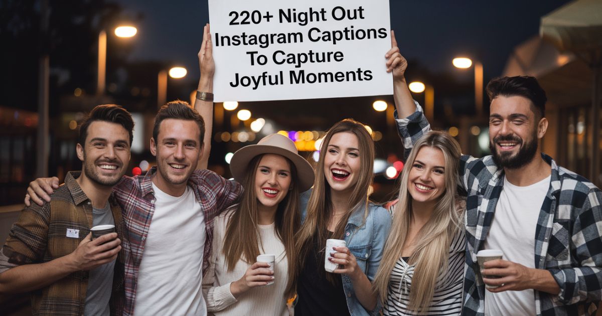 220+ Night Out Instagram Captions to Capture Joyful Moments