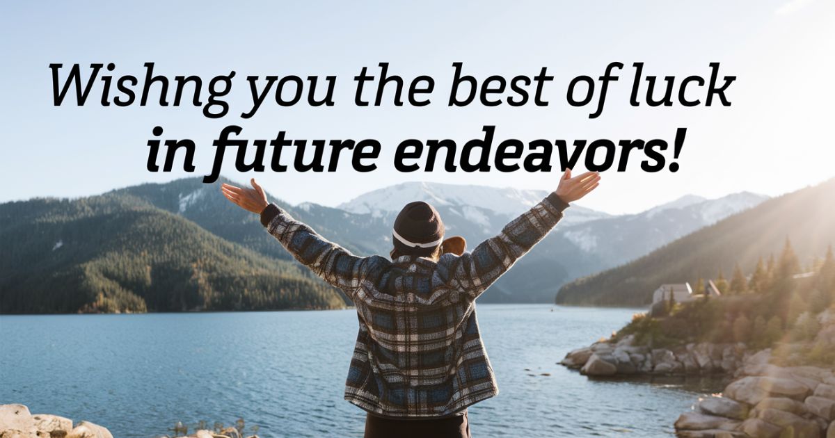 23 Other Ways to Say “Good Luck in Your Future Endeavors”