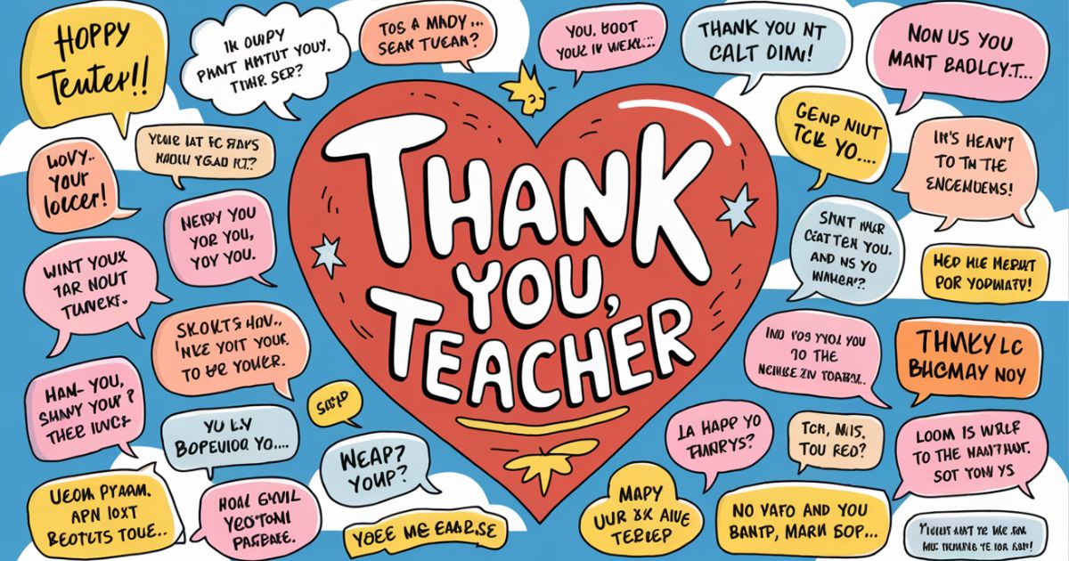 25+ Thank You Messages for Teachers from Parents