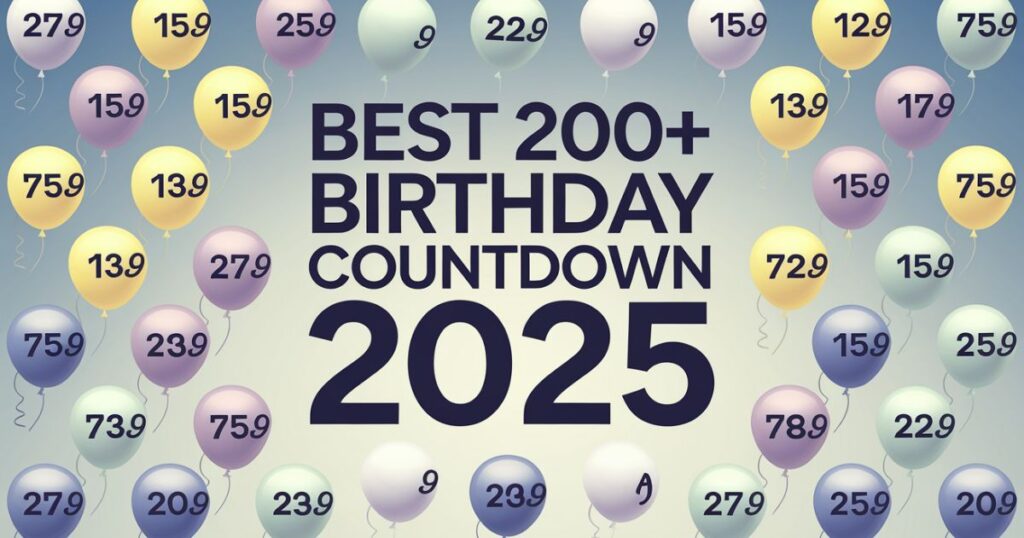 Best 200+ Birthday Countdown Quotes And Captions For 2025