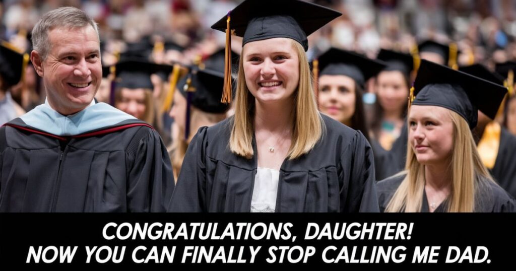 Funny Graduation Messages for Daughter