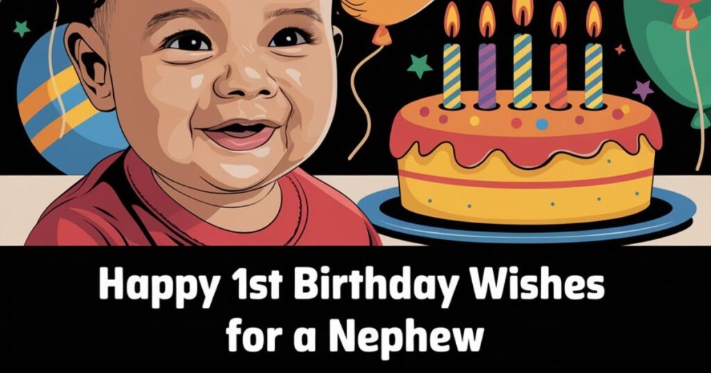 Happy 1st Birthday Wishes for a Nephew