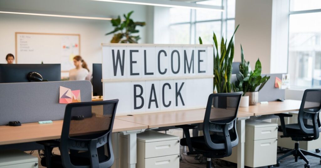 Is it professionally good to use the phrase “Welcome Back”?