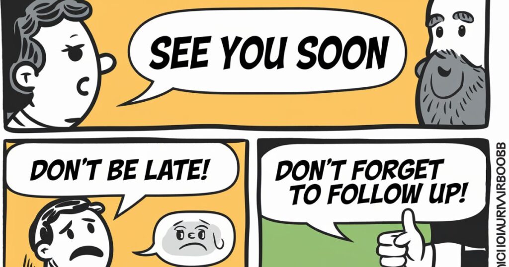 Mistakes to Avoid When Responding to “See You Soon”