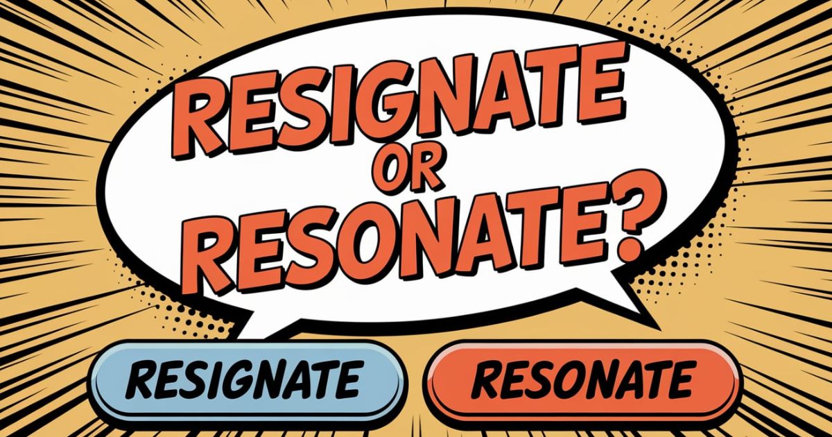 Resignate or Resonate? Correct Term and Proper Use