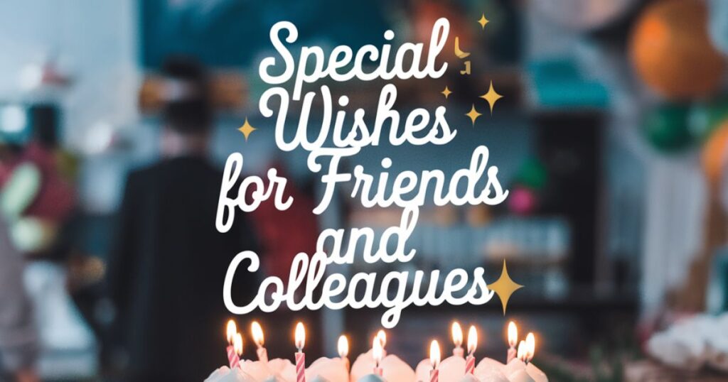 Special Wishes for Friends and Colleagues