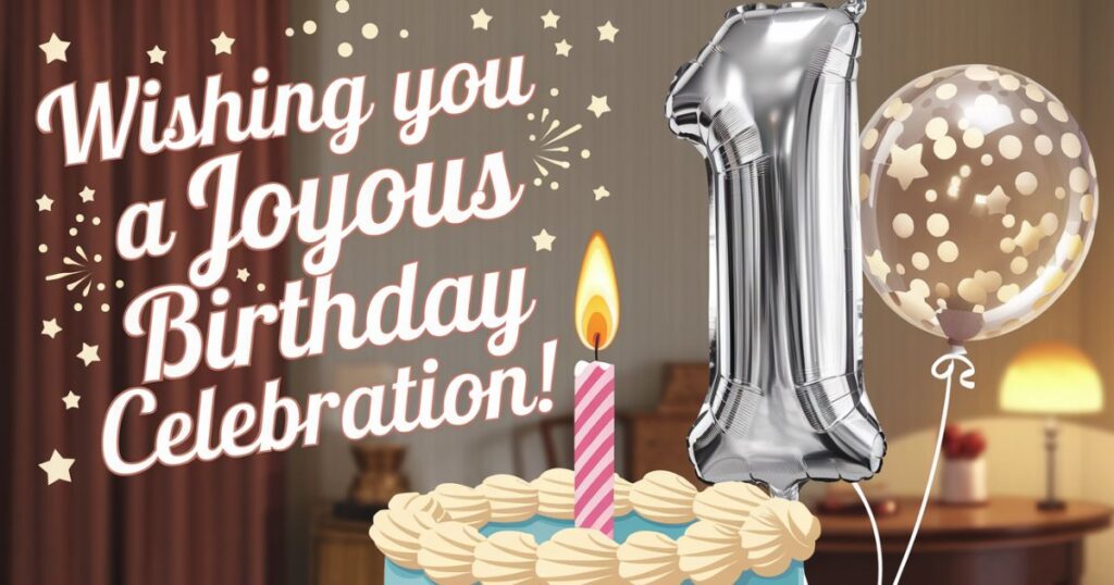 Wishing you a joyous birthday celebration! (Heartfelt)