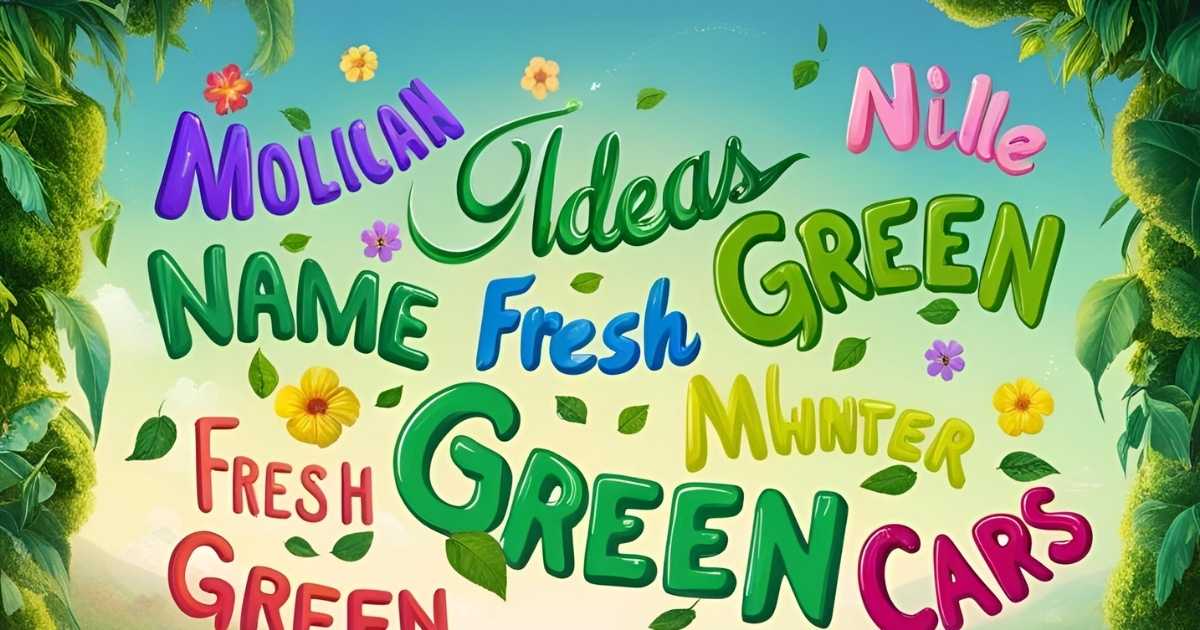 Fun and Fresh Green Car Name Ideas