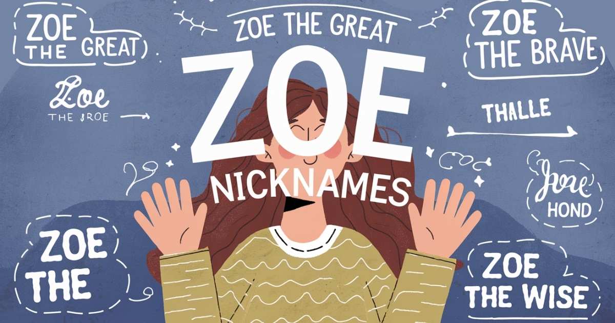 Zoe Nicknames